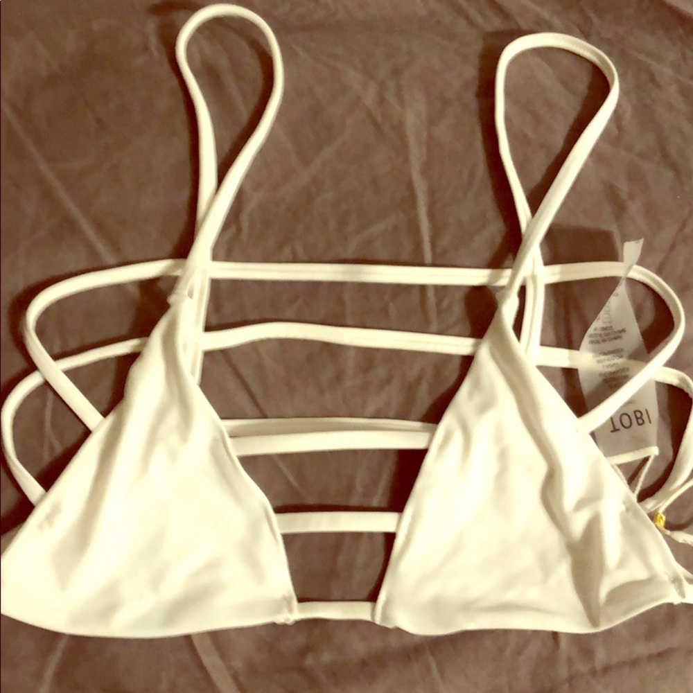 White bikini top